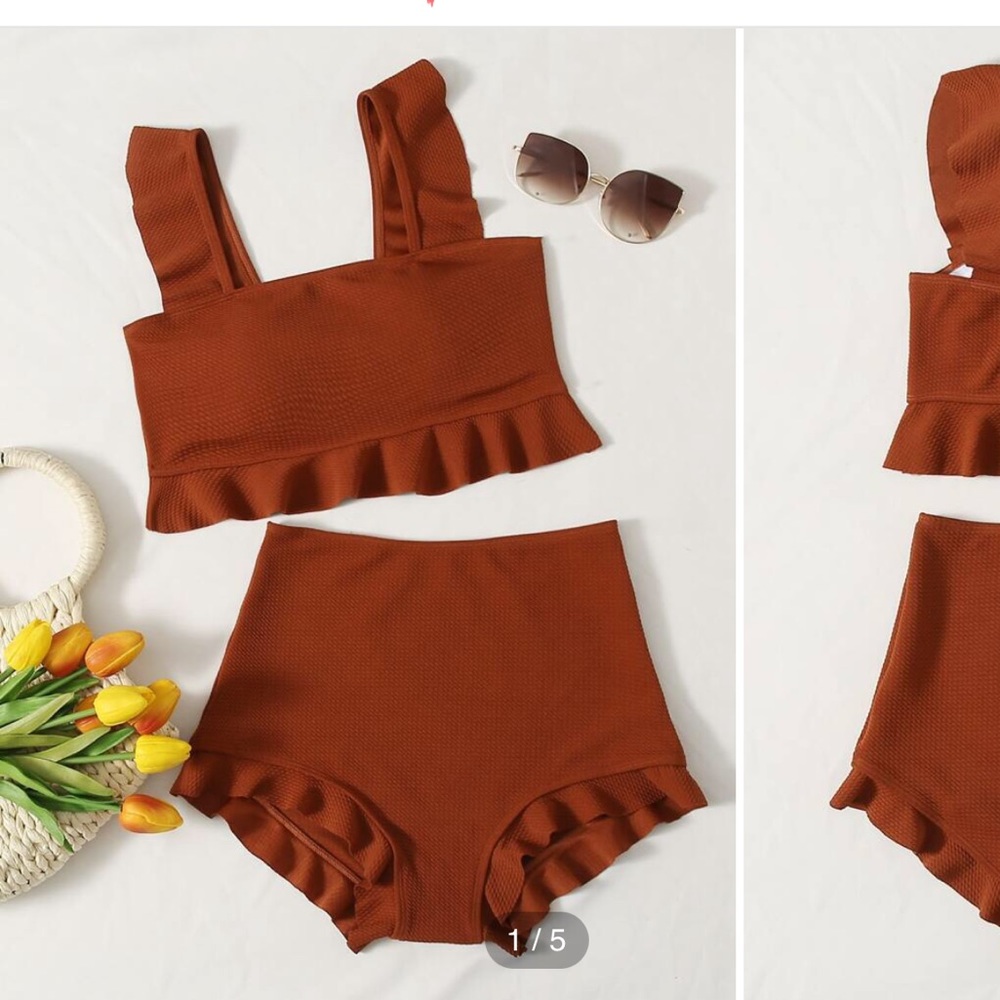 Ruffle Bathing Suit NWOT